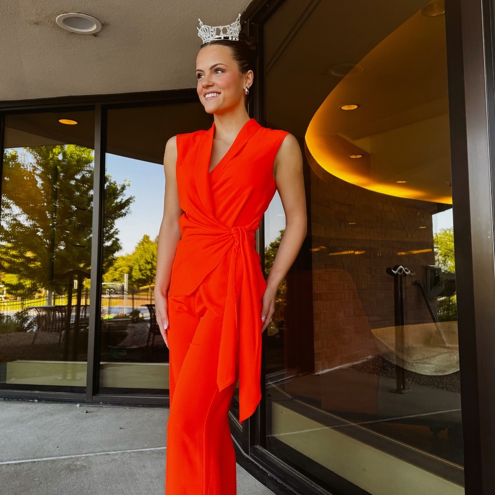 Amanda Uprichard Pantsuit | Vera Pant and Vest | Sleeveless Blazer